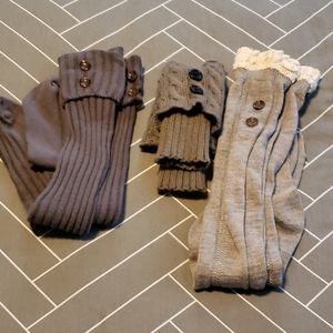 Lot of 3 Boot Socks/Cuffs